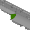 Заглушка-перехідник для каскаду лотків пластикових Base DN100 H60-H120 пластикова