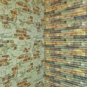 Самоклеюча декоративна 3D панель бамбук мікс 700x700x8.5мм (073) SW-00000090