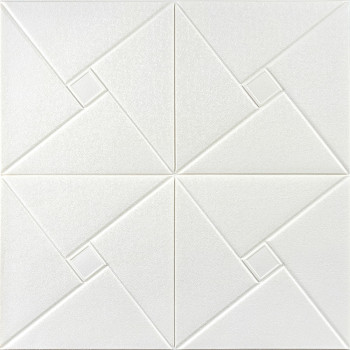 Самоклеюча декоративна настінно-стельова 3D панель орігамі 700х700х5.5мм (173) SW-00000182