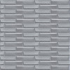3D панель самоклеюча кладка срібло 770х700х5 мм (034) SW-00000217