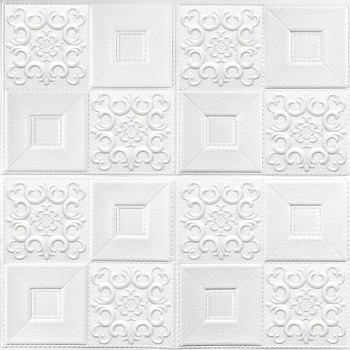 Самоклеюча декоративна настінно-стельова 3D панель фігури 700х700х5мм (114) SW-00000006