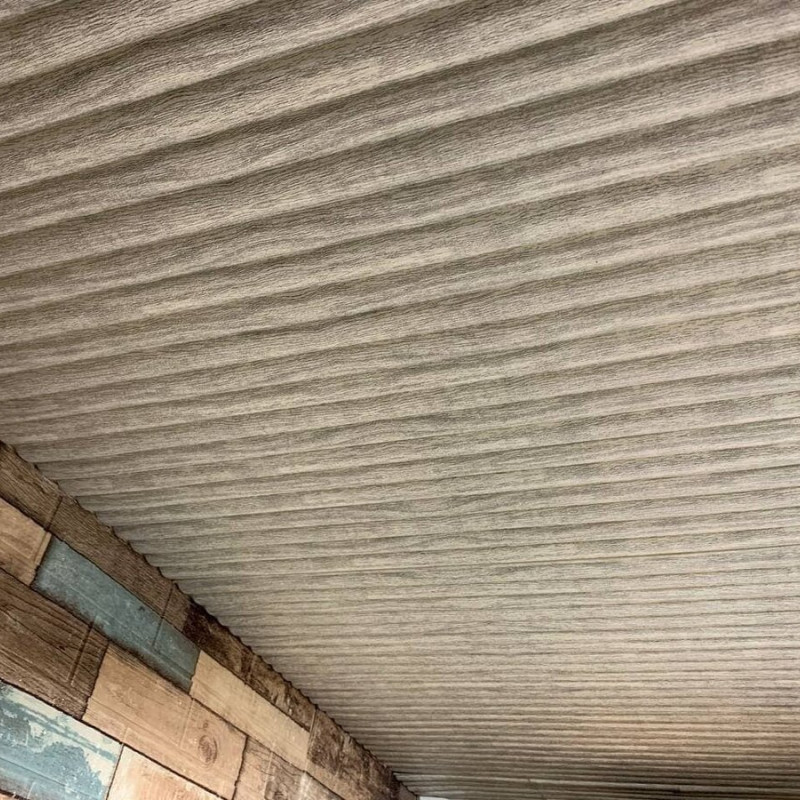 Самоклеюча декоративна 3D панель бамбук капучіно 700х700х8мм (077) SW-00000350