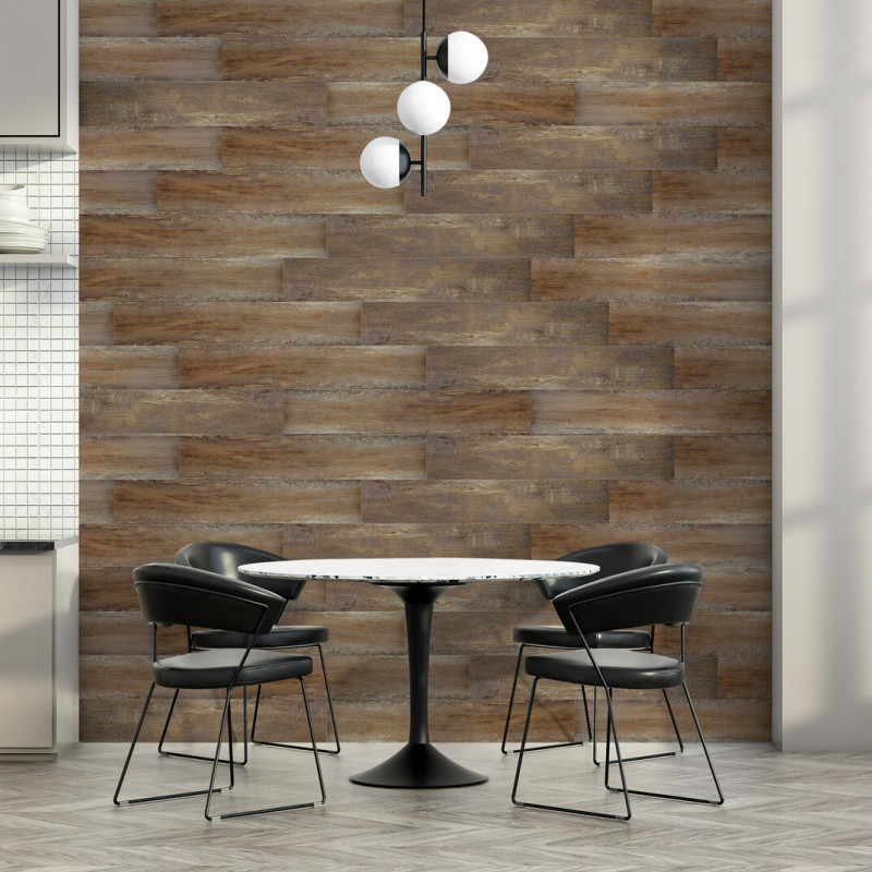 Самоклеюча вінілова плитка під старину, ціна за 1 шт. (СВП-5) Матовая SW-00000285