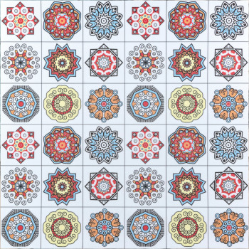 Самоклеюча вінілова плитка 600х600х1,5мм, ціна за 1 шт. (СВП-204) Матова SW-00000511