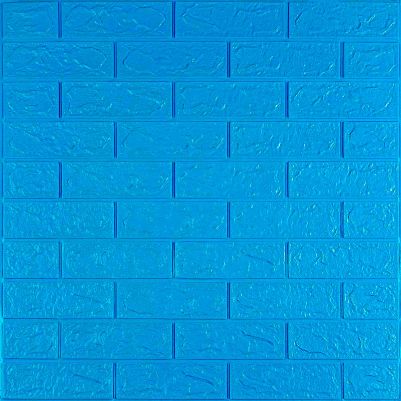 3D панель самоклеюча цегла Синій 700х770х3мм (003-3) SW-00000661