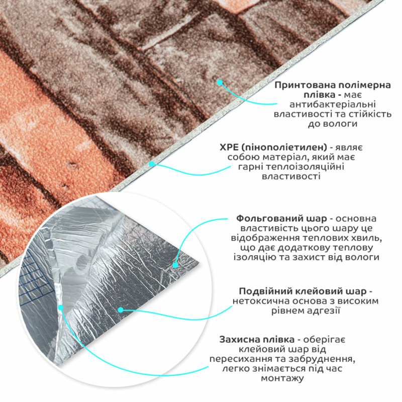 Самоклеючі шпалери камінь 2800х450х1,8мм OS-JC-06 SW-00000725
