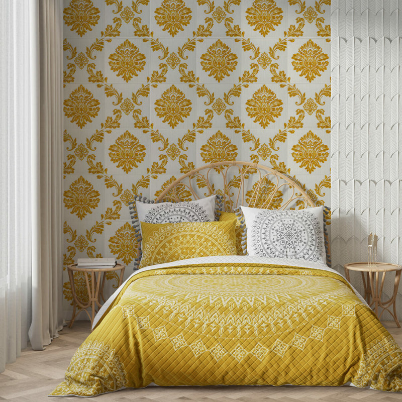 Самоклеюча декоративна 3D панель вінтаж білий 700x700x5мм (406) SW-00000758