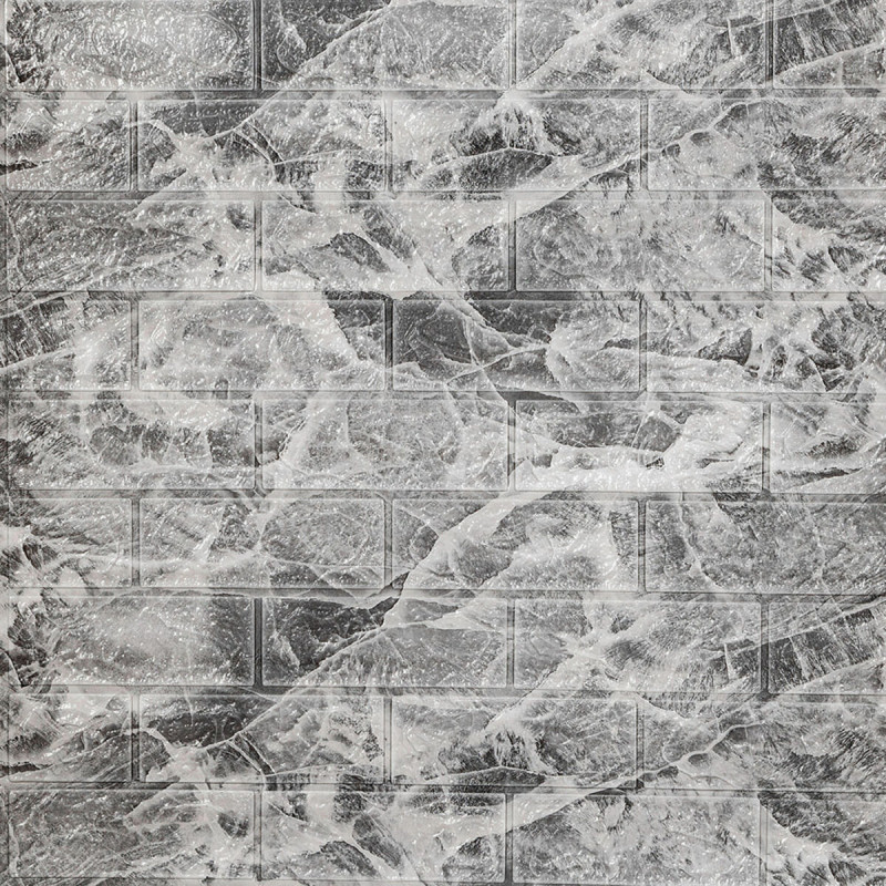 Самоклеюча 3D панель під чорний мармур в рулоні 19600x700x3мм (R061-3-20) SW-00001196