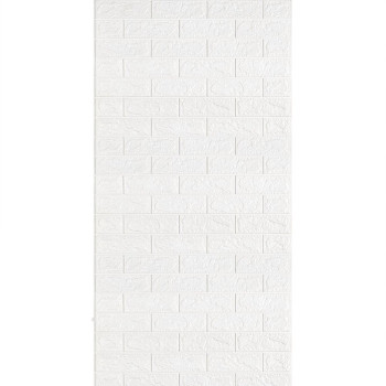 Самоклеюча 3D панель під білу цеглу в рулоні 3080x700x3мм (R001-3) SW-00001393