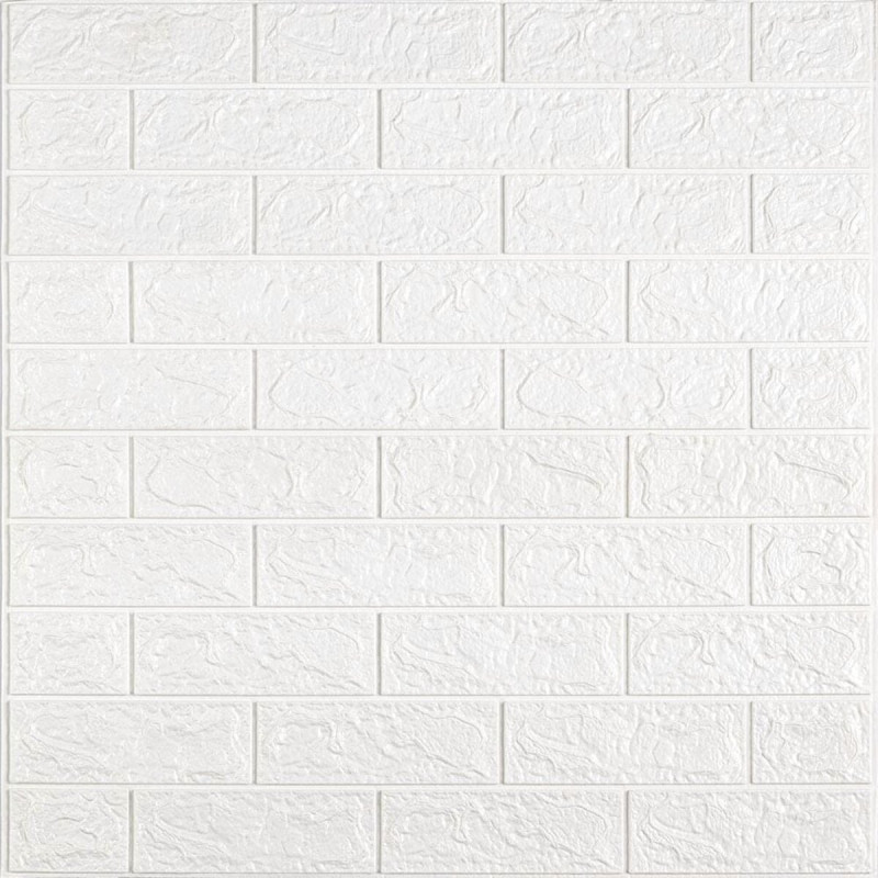 Самоклеюча 3D панель під білу цеглу в рулоні 3080x700x3мм (R001-3) SW-00001393