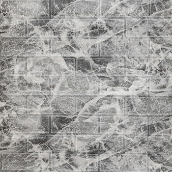 Самоклеюча 3D панель під чорний мармур в рулоні 3080x700x3мм (R061-3) SW-00001395