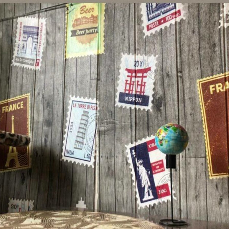 Самоклеюча 3D панель поштові марки 700х700х4мм (091) SW-00001152