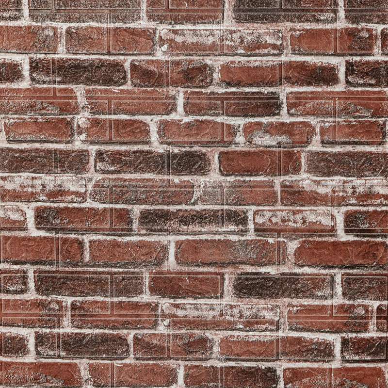 Самоклеюча 3D панель під червону катеринославську цеглу 19600x700x3мм SW-00001333