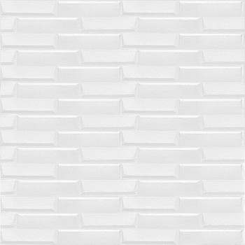 Самоклеюча 3D панель біла кладка 19600x700x5мм SW-00001335