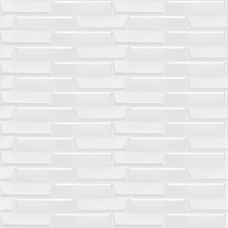 Самоклеюча 3D панель біла кладка 19600x700x5мм SW-00001335