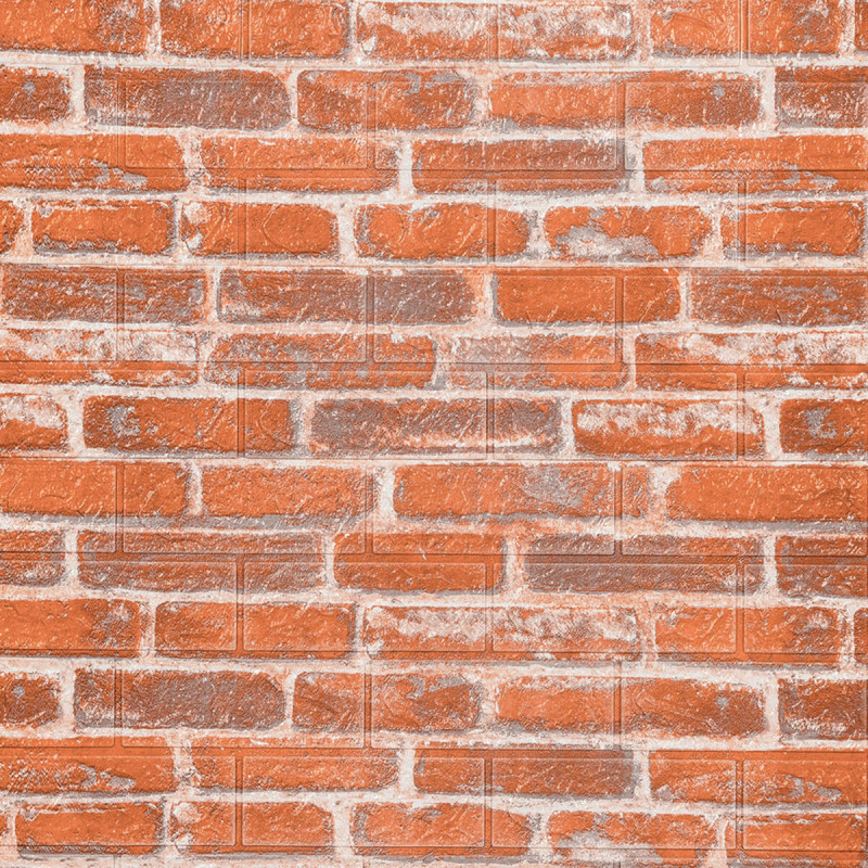 Самоклеюча 3D панель під руду катеринославську цеглу 19600x700x3мм SW-00001370