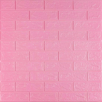 Самоклеюча 3D панель під рожеву цеглу 19600x700x3мм SW-00001471
