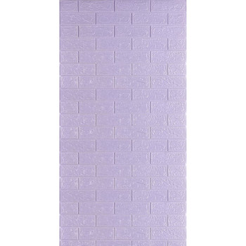 Самоклеюча 3D панель під світло-фіолетову цеглу 3080x700x3мм SW-00001758