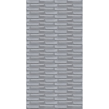 Самоклеюча 3D панель кладка срібло 3080x700x5мм SW-00001760