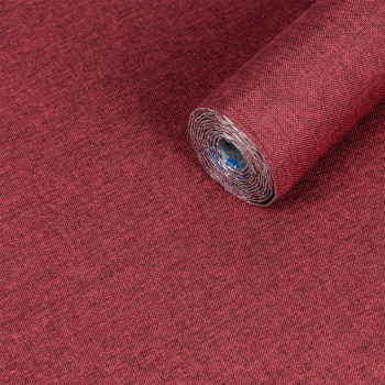 Лляні теплі шпалери на самоклейці бардо меланж 2800*650*2mm (D) SW-00001492