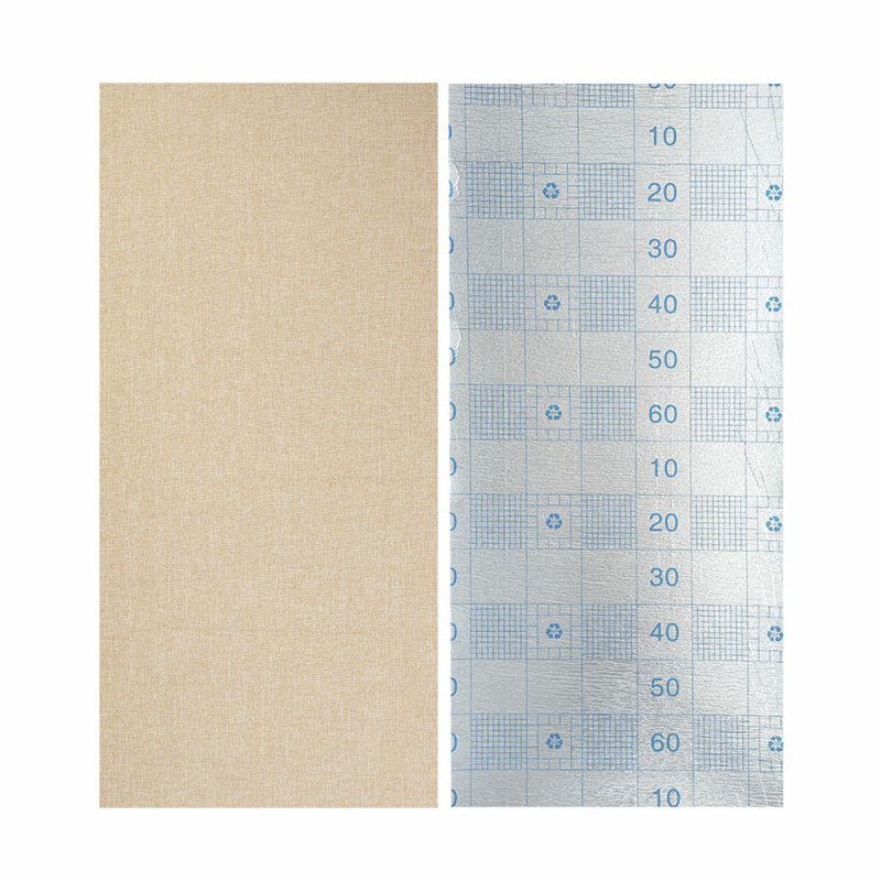 Лляні теплі шпалери на самоклейці пісочний меланж 2800*650*2mm (D) SW-00001497