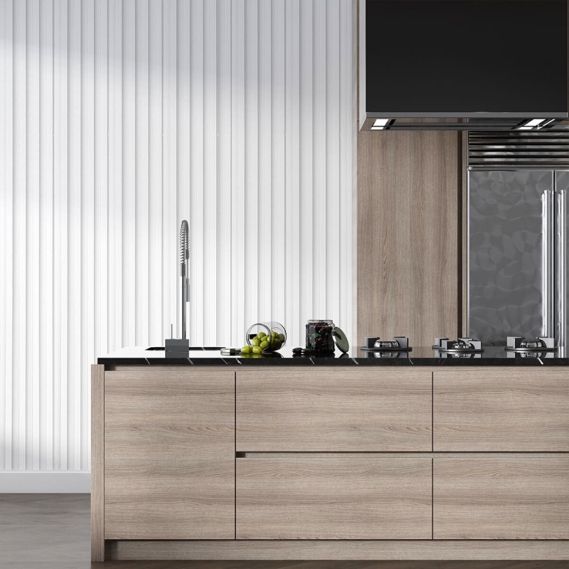 Декоративна стінова рейка перламутр 3000*160*23мм (D) SW-00001533