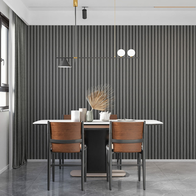 Декоративна стінова рейка вугілля 3000*160*23мм (D) SW-00001534