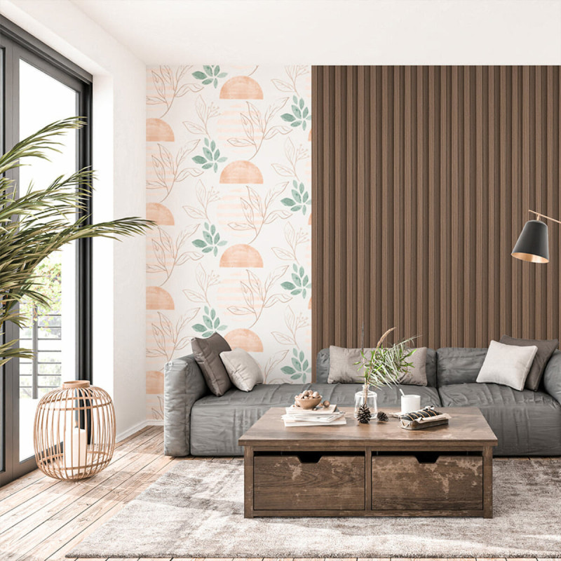 Декоративна стінова рейка капучино 3000*160*23мм (D) SW-00001538