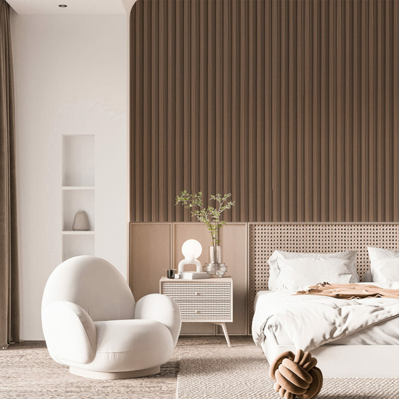 Декоративна стінова рейка капучино 3000*160*23мм (D) SW-00001538