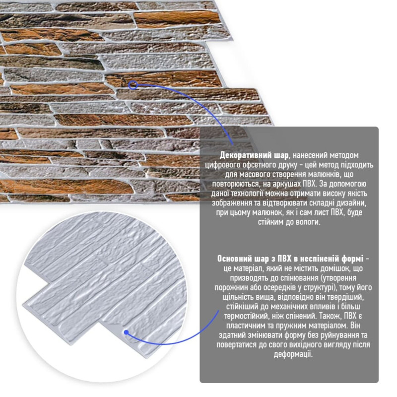 Декоративна ПВХ панель 960*480*4мм SW-00001556
