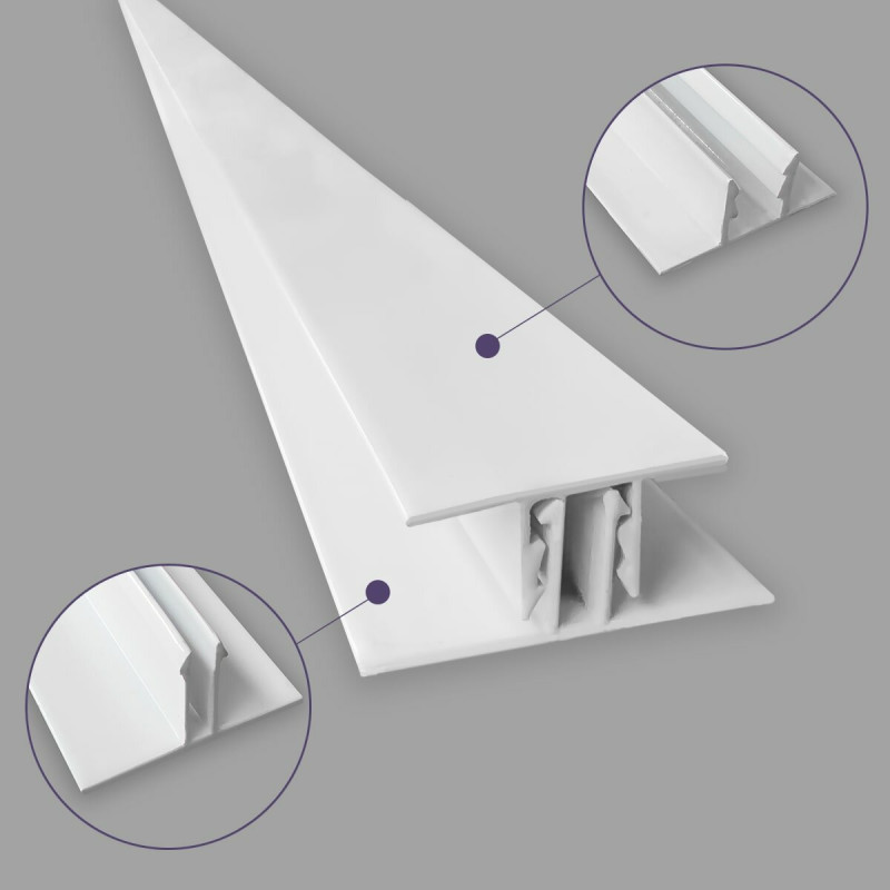 Профіль алюмінієвий з'єднувальний для сайдингу 40*35,6*6000мм (D) SW-00001727