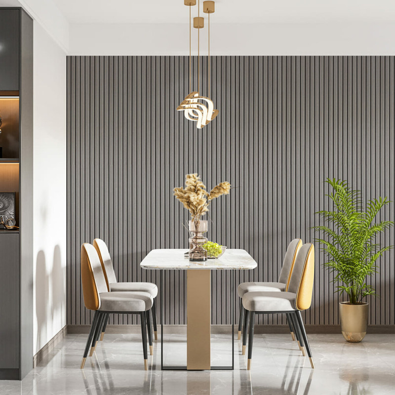 Декоративна рейка WPC стінова сіра 3000*150*9мм (D) SW-00001870