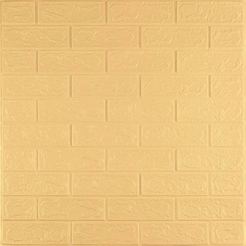 Панель стінова 3D 700х770х2мм ЖОВТО-ПІСОЧНА (D) SW-00001909