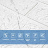 Панель стінова 3D marble square 700х770х3мм (D) SW-00002262