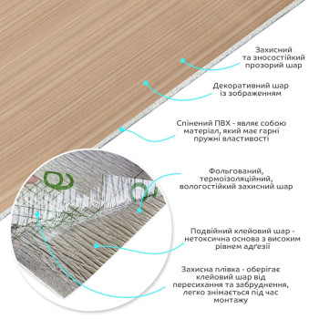 Самоклеюча вініловая плитка в рулоні 0,6*3m*2мм Мат SW-00002030