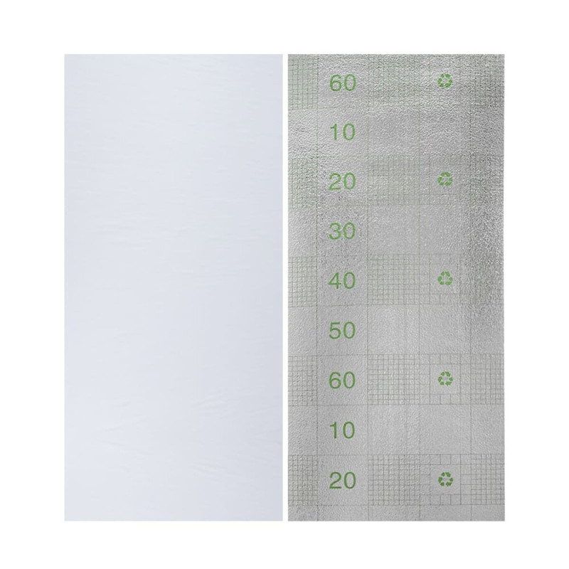 Самоклеюча вініловая плитка в рулоні біле полотно 0,6*3m*2мм Мат SW-00002032