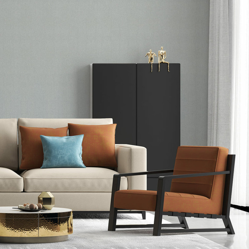 Самоклеюча вініловая плитка в рулоні світло-сіре полотно 0,6*3m*2мм Мат SW-00002033