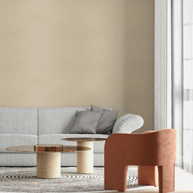 Самоклеюча вініловая плитка в рулоні бежевий льон 0,6*3m*2мм Мат SW-00002042