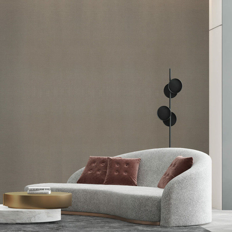 Самоклеюча вініловая плитка в рулоні світло-коричневий льон 0,6*3m*2мм Мат SW-00002044