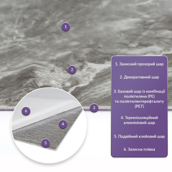 Самоклеюча стінова PET плитка 600*300*2mm (D) SW-00002350